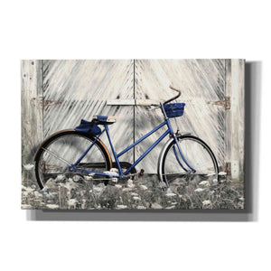 'Blue Bike at Barn' by Lori Deiter, Canvas Wall Art
