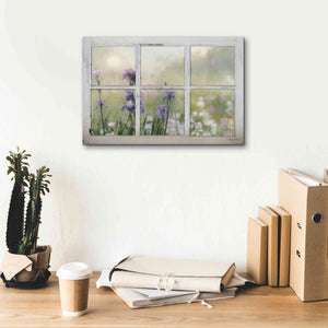 'Framed Flowers' by Lori Deiter, Canvas Wall Art,18 x 12