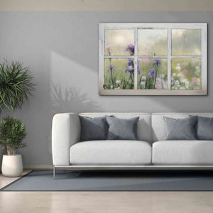 'Framed Flowers' by Lori Deiter, Canvas Wall Art,60 x 40