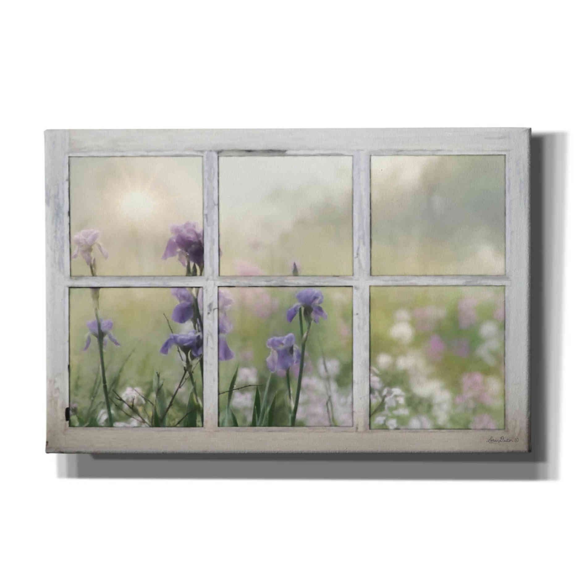 'Framed Flowers' by Lori Deiter, Canvas Wall Art