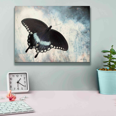 Image of 'Teal Butterfly I' by Lori Deiter, Canvas Wall Art,16 x 12