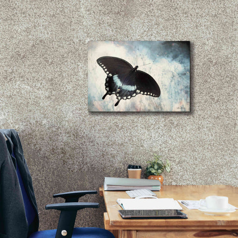 Image of 'Teal Butterfly I' by Lori Deiter, Canvas Wall Art,26 x 18