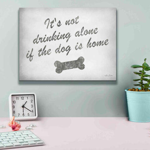 Image of 'Drinking Alone' by Lori Deiter, Canvas Wall Art,16 x 12