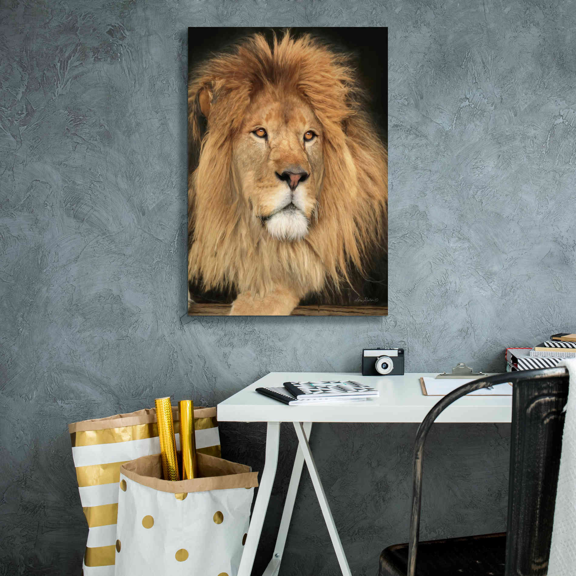 'King of the Jungle' by Lori Deiter, Canvas Wall Art,18 x 26