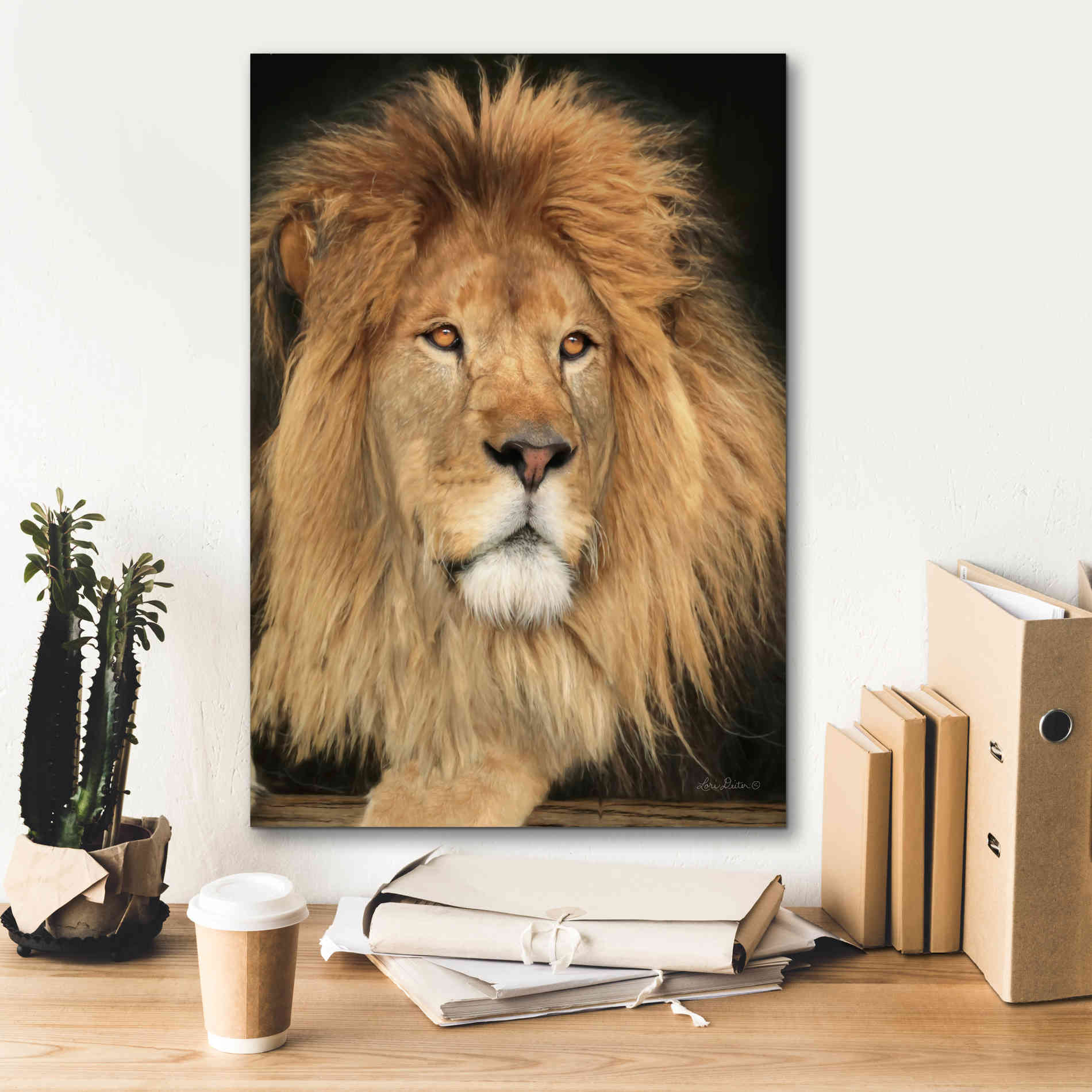 'King of the Jungle' by Lori Deiter, Canvas Wall Art,18 x 26