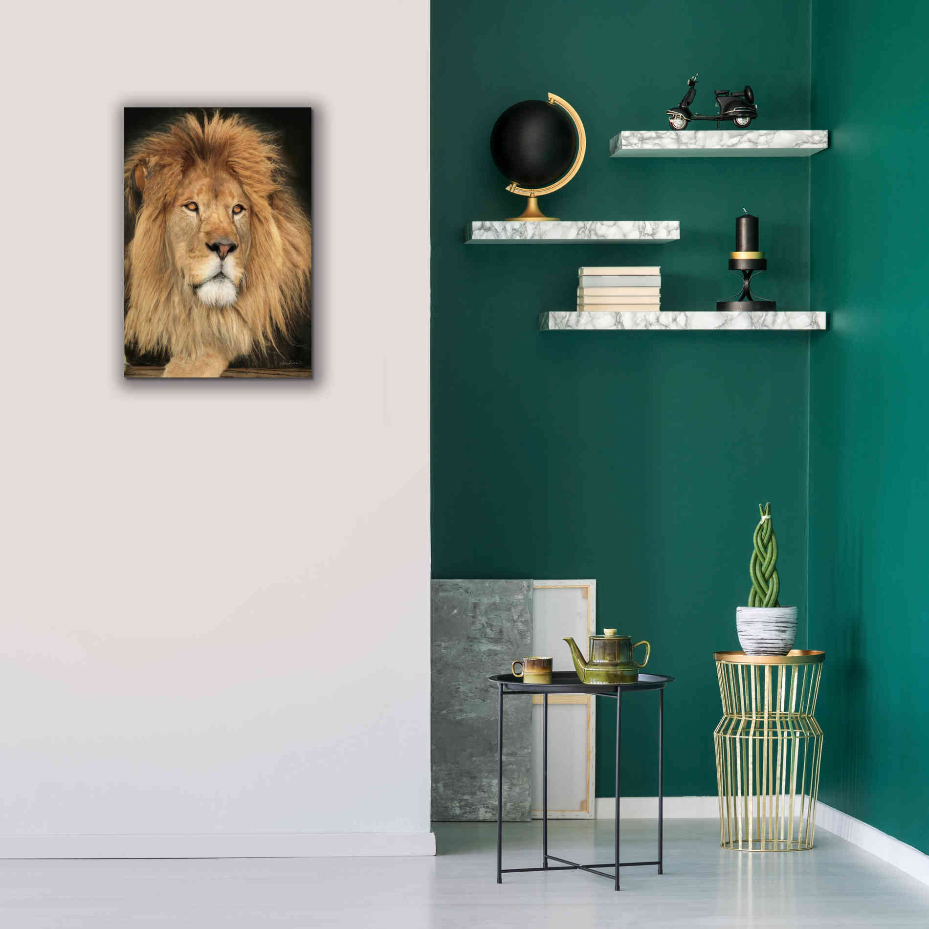 'King of the Jungle' by Lori Deiter, Canvas Wall Art,18 x 26