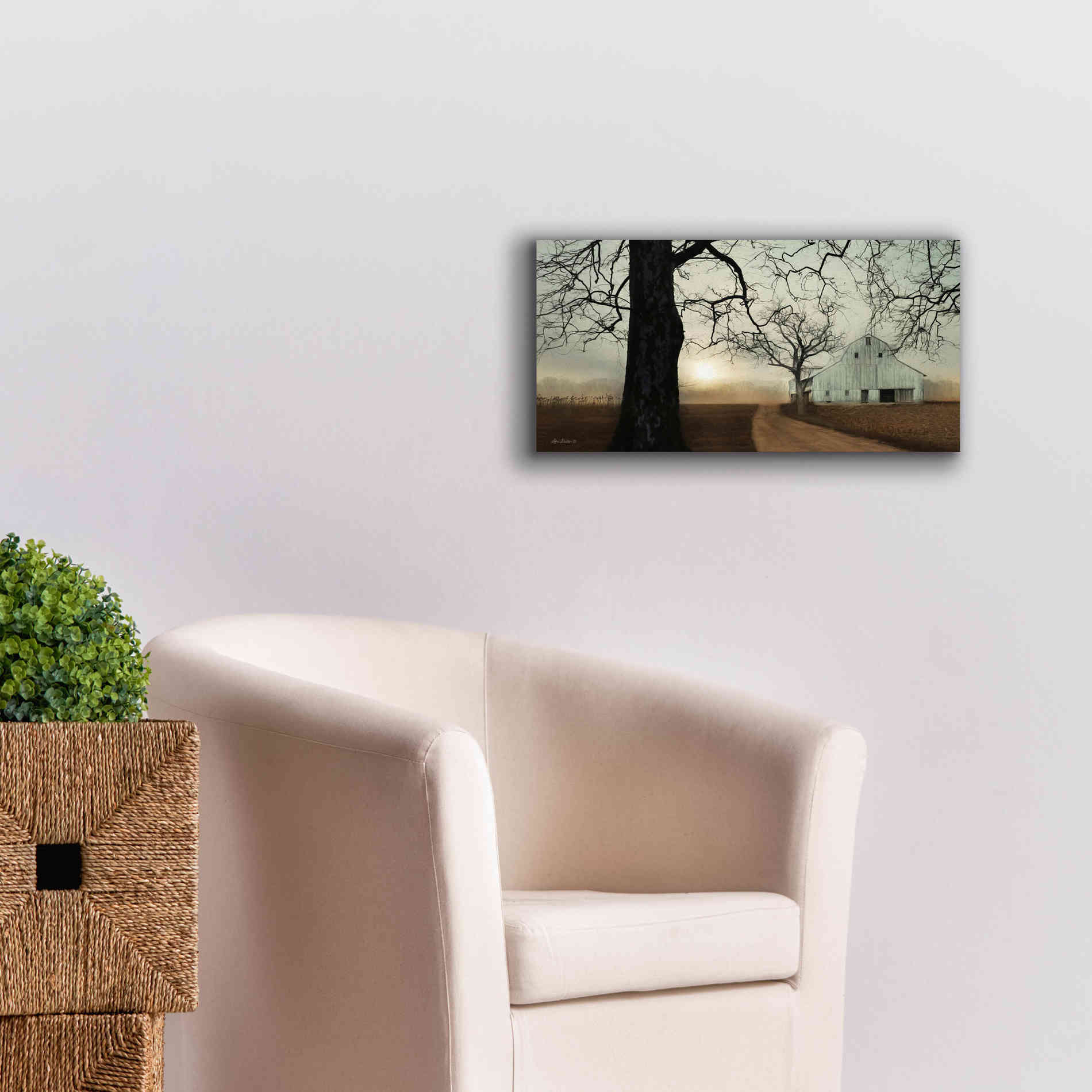 'Millersburg Sunrise' by Lori Deiter, Canvas Wall Art,24 x 12