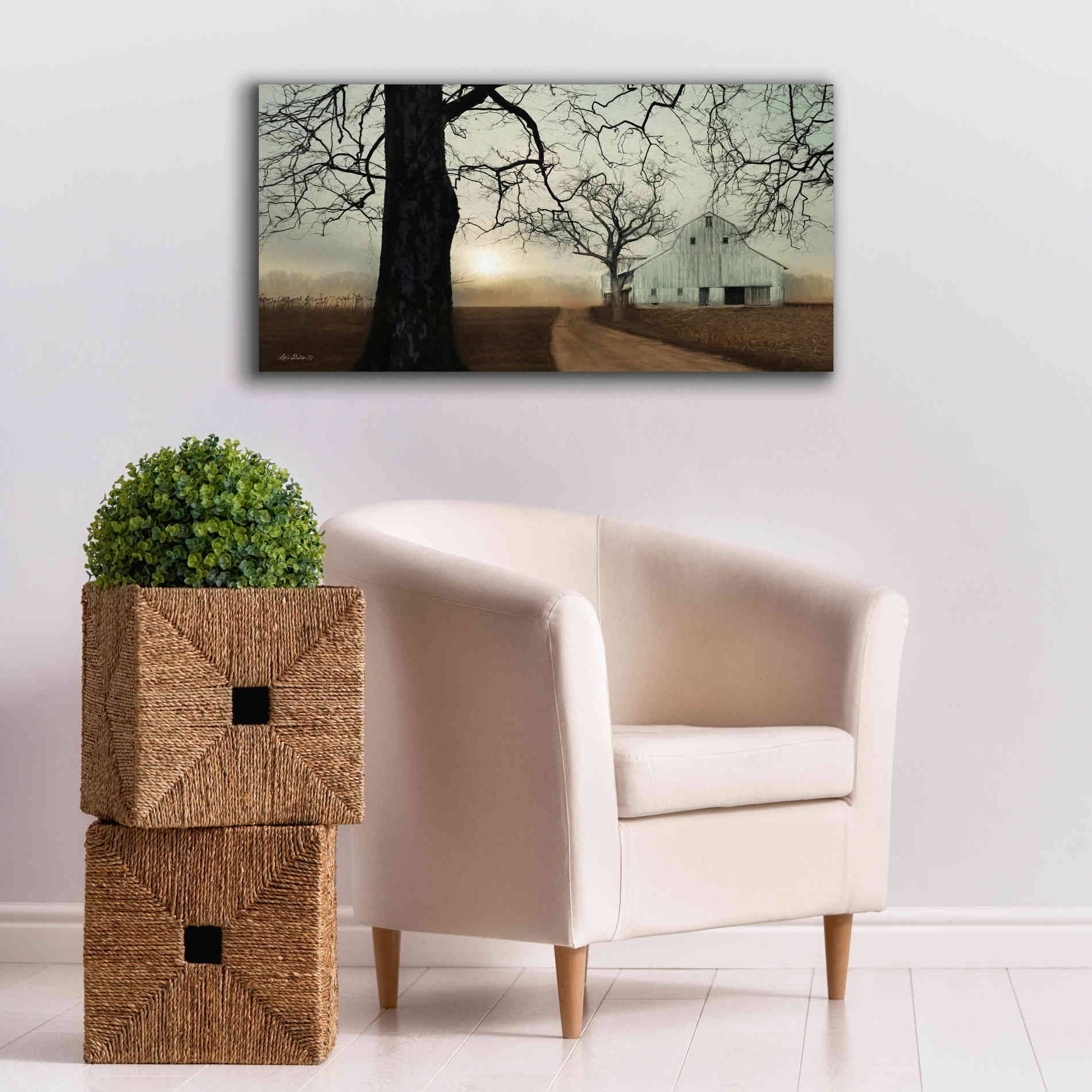 'Millersburg Sunrise' by Lori Deiter, Canvas Wall Art,40 x 20