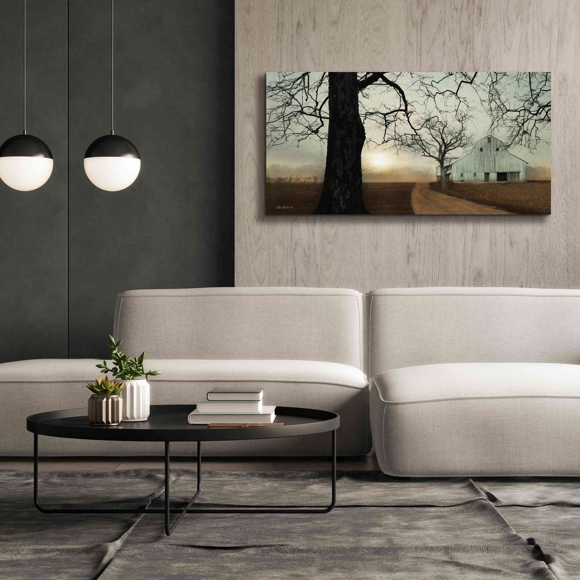 'Millersburg Sunrise' by Lori Deiter, Canvas Wall Art,60 x 30