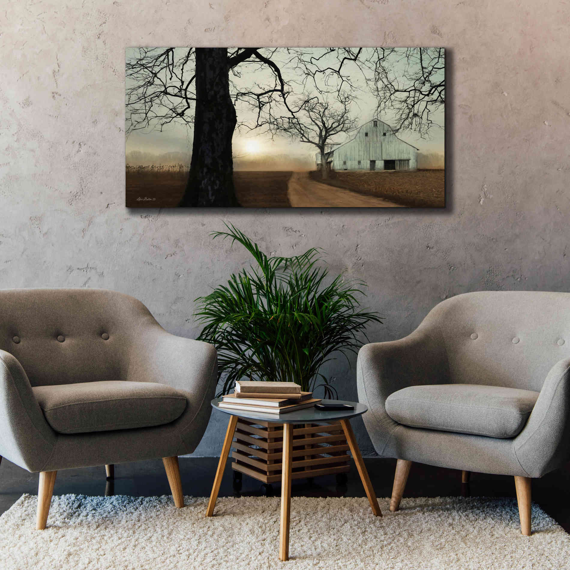 'Millersburg Sunrise' by Lori Deiter, Canvas Wall Art,60 x 30