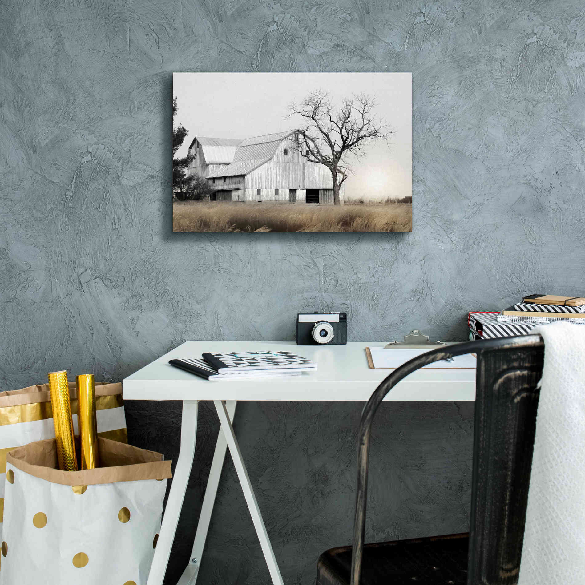 'Ohio Fields I' by Lori Deiter, Canvas Wall Art,18 x 12