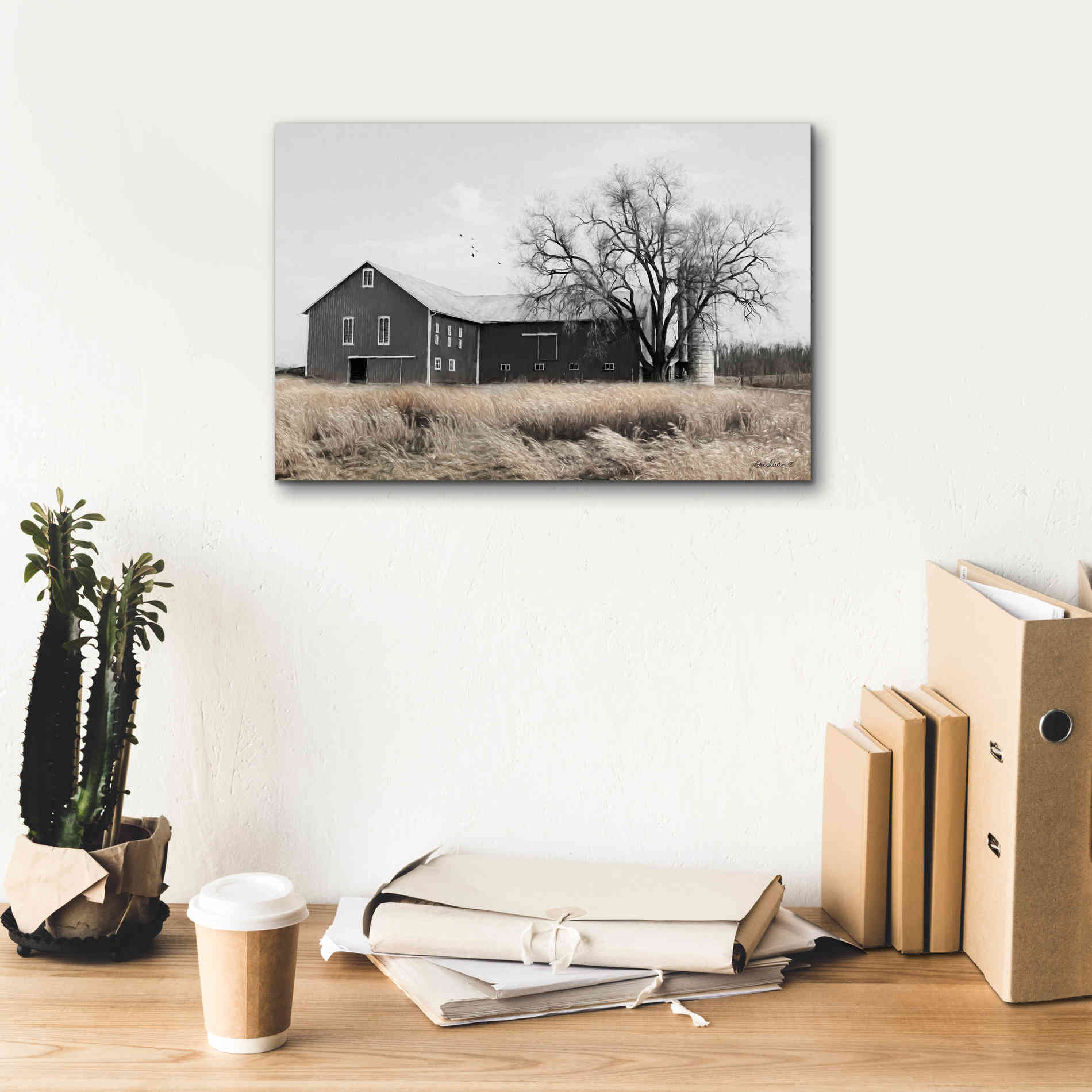 'Ohio Fields II' by Lori Deiter, Canvas Wall Art,18 x 12