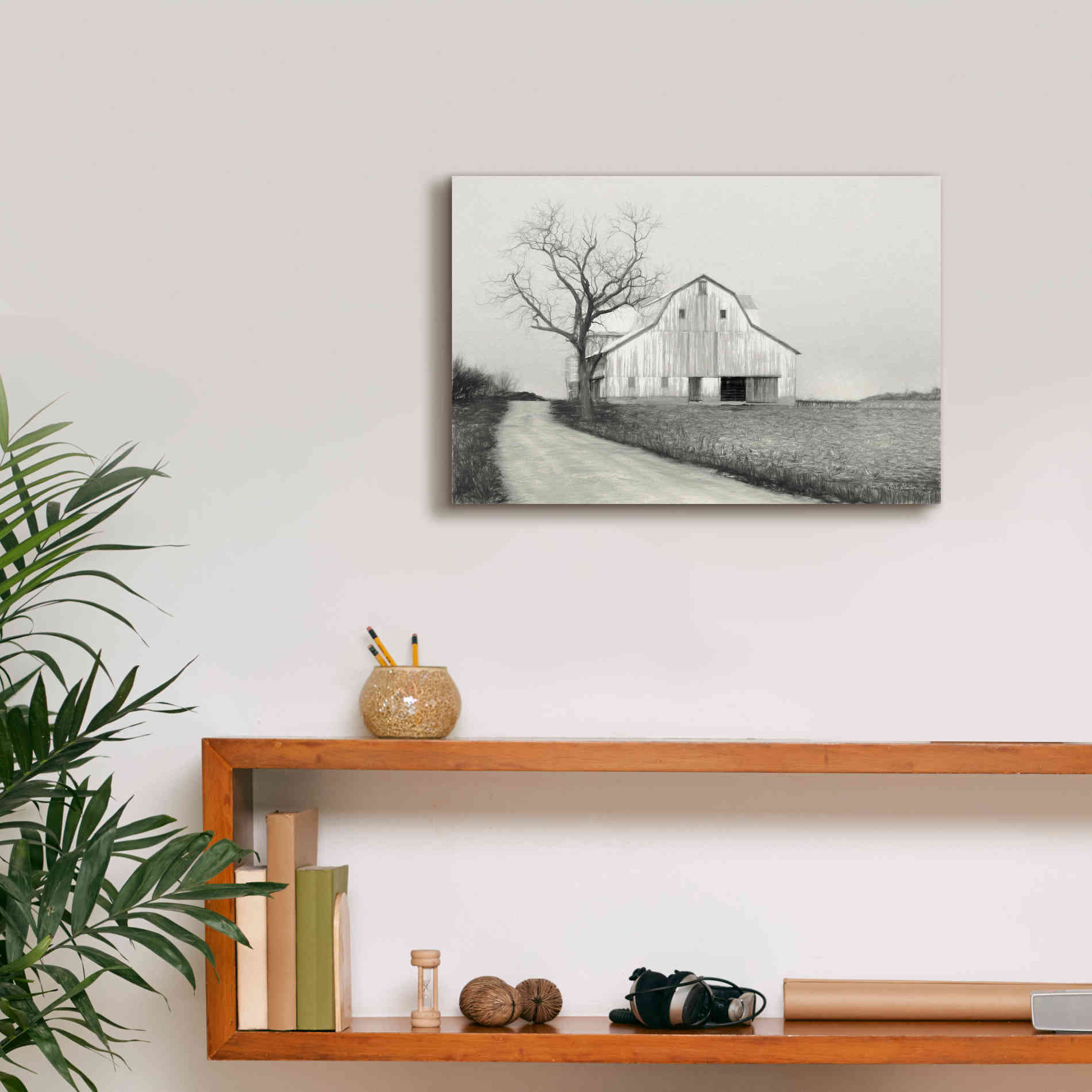 'Ohio Fields III' by Lori Deiter, Canvas Wall Art,18 x 12