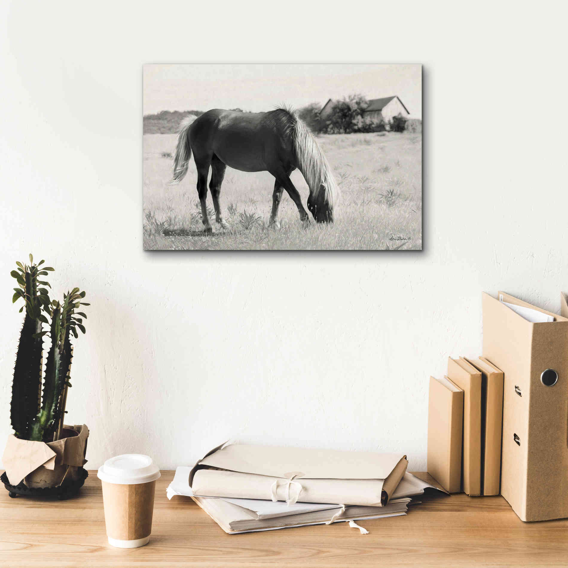 'Summer Grazing' by Lori Deiter, Canvas Wall Art,18 x 12