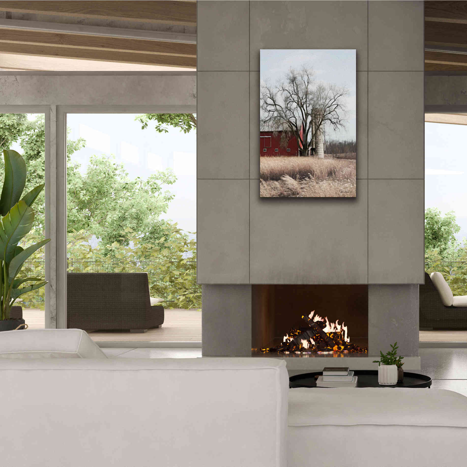 'Painted Silo' by Lori Deiter, Canvas Wall Art,26 x 40