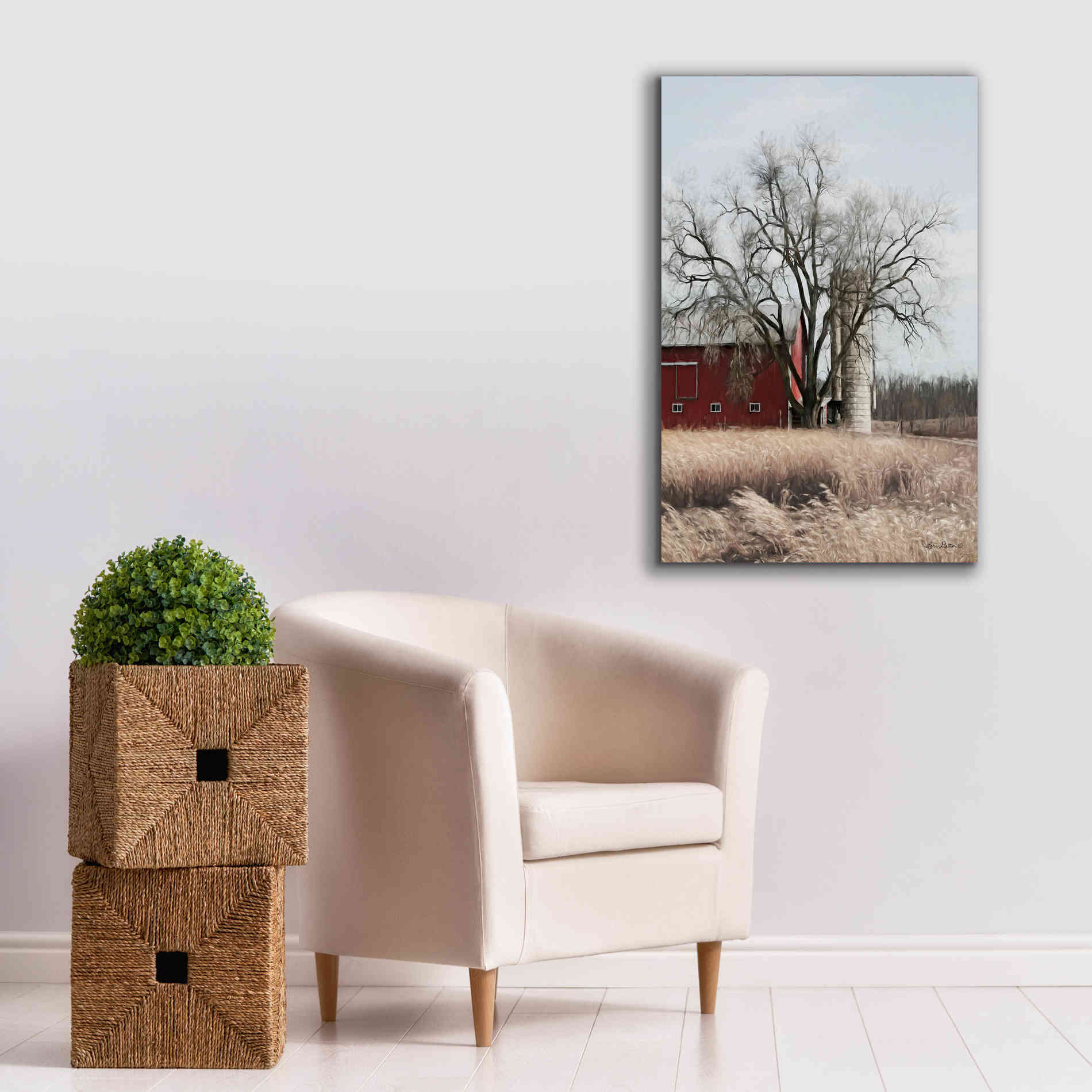 'Painted Silo' by Lori Deiter, Canvas Wall Art,26 x 40