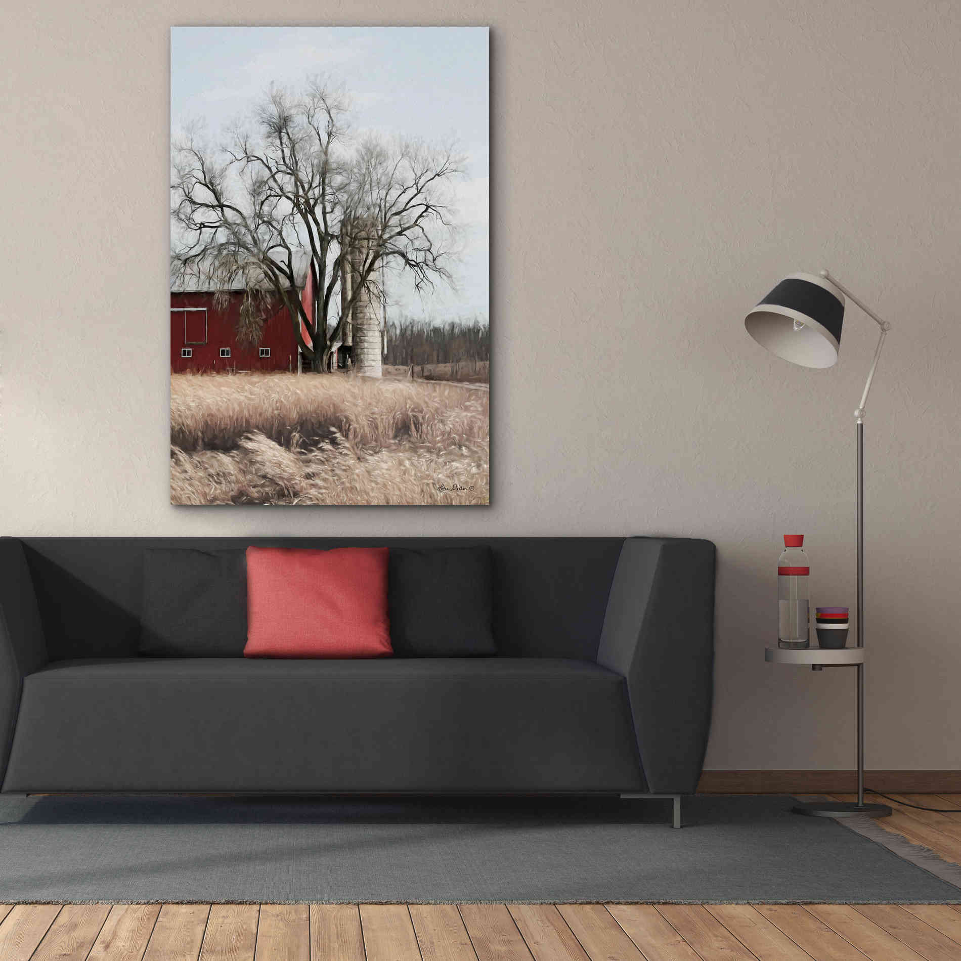 'Painted Silo' by Lori Deiter, Canvas Wall Art,40 x 60