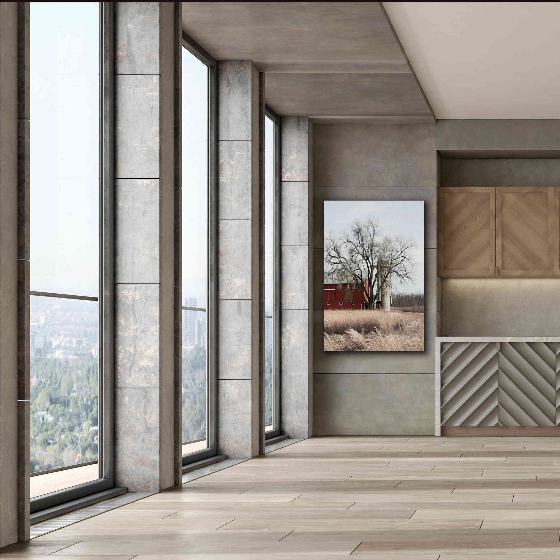 'Painted Silo' by Lori Deiter, Canvas Wall Art,40 x 60