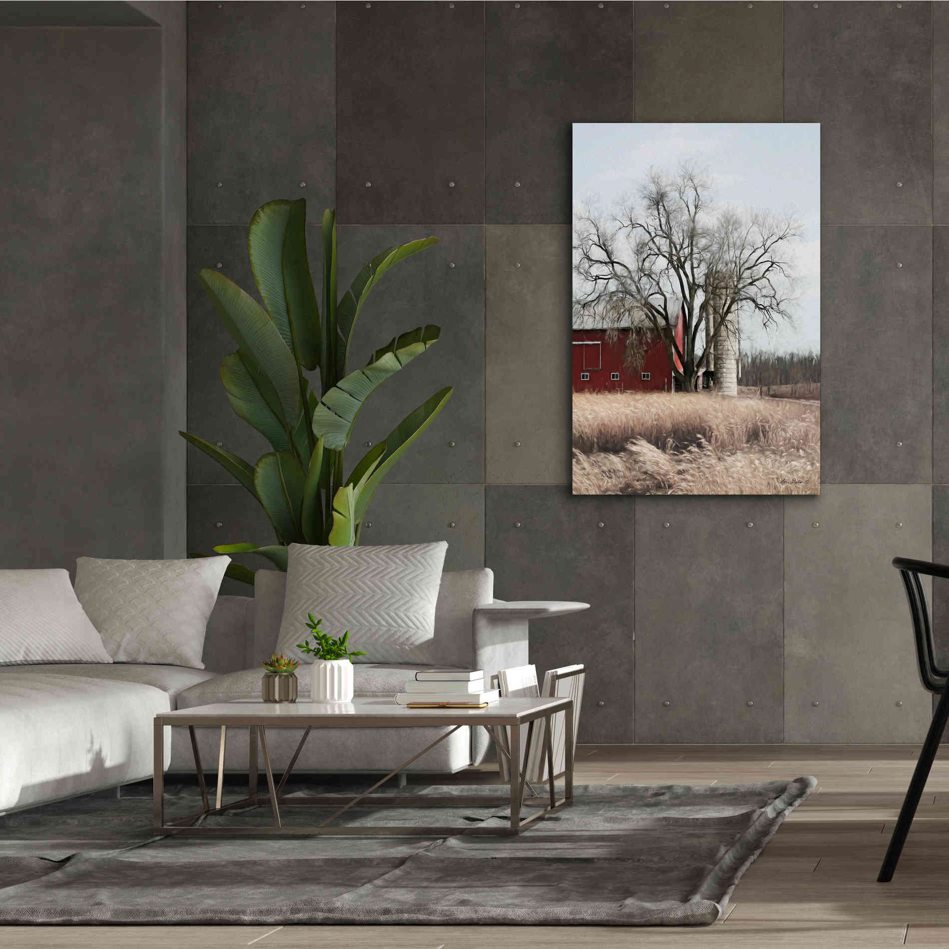 'Painted Silo' by Lori Deiter, Canvas Wall Art,40 x 60