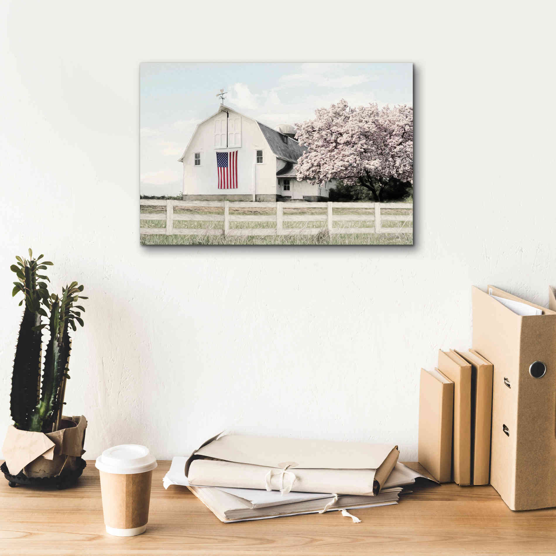 'Brownsville Patriot' by Lori Deiter, Canvas Wall Art,18 x 12