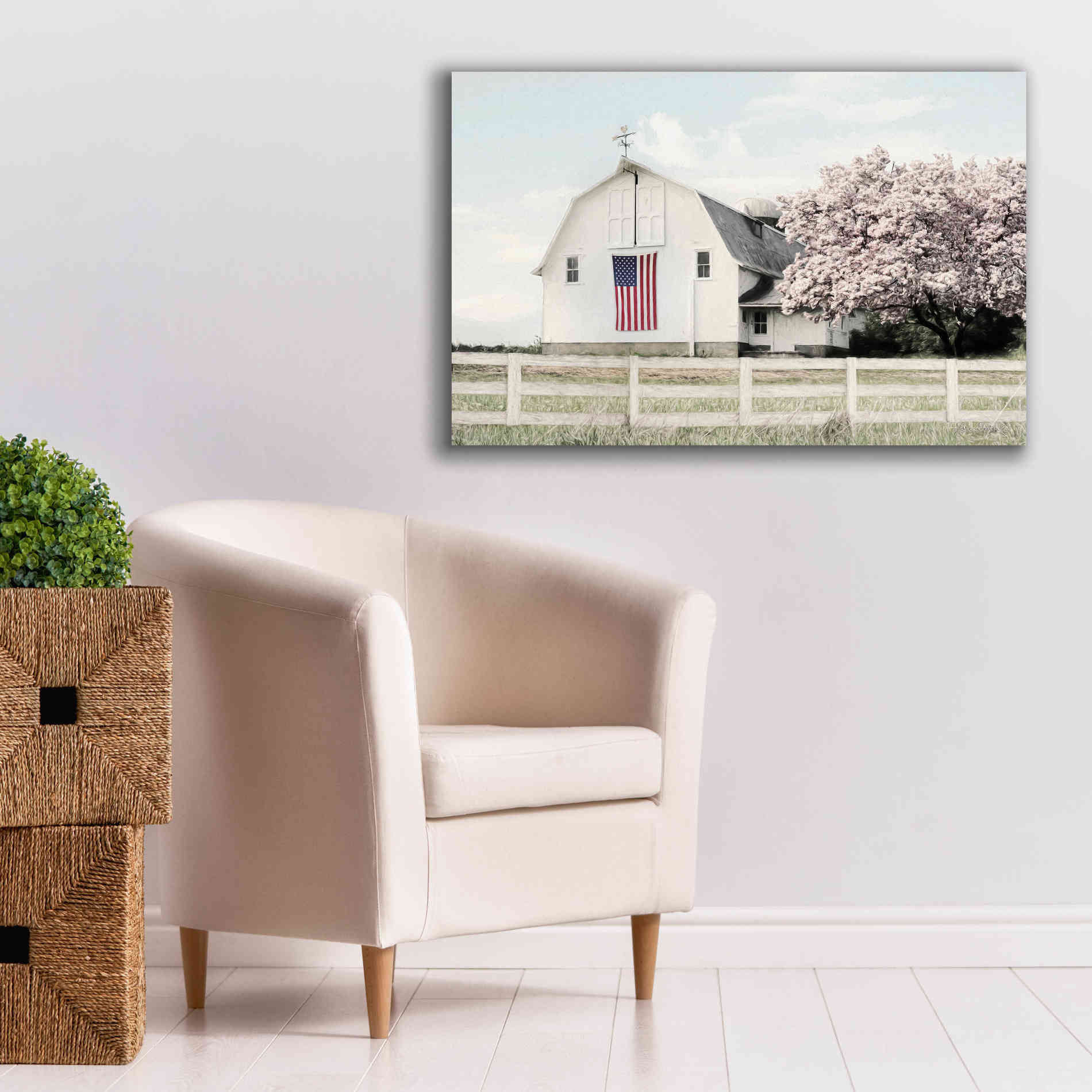 'Brownsville Patriot' by Lori Deiter, Canvas Wall Art,40 x 26