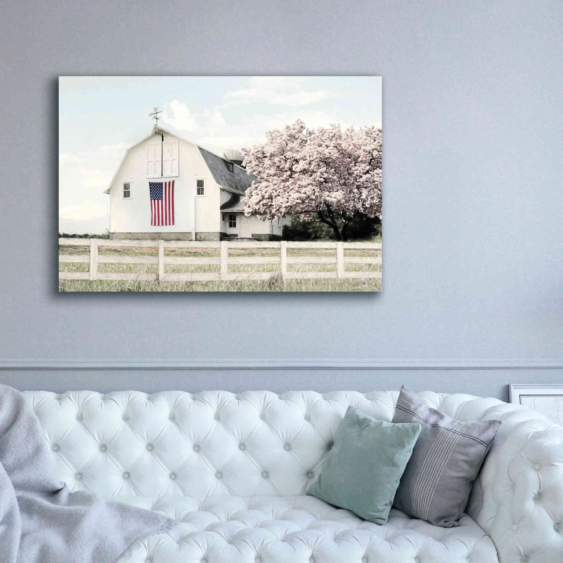 'Brownsville Patriot' by Lori Deiter, Canvas Wall Art,60 x 40