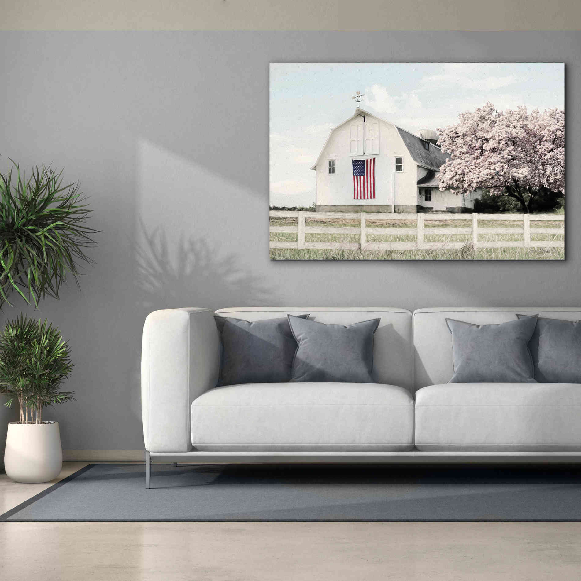 'Brownsville Patriot' by Lori Deiter, Canvas Wall Art,60 x 40