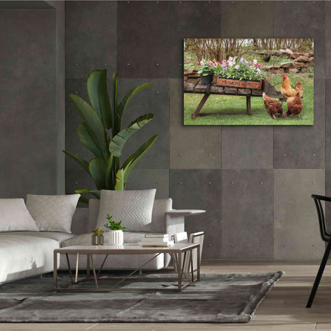 Image of 'Farmer's Flower Cart' by Lori Deiter, Canvas Wall Art,60 x 40