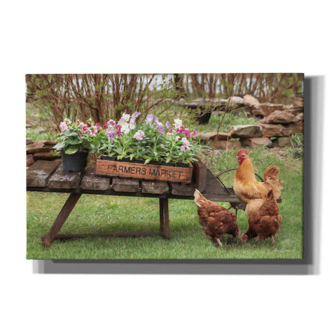 Image of 'Farmer's Flower Cart' by Lori Deiter, Canvas Wall Art