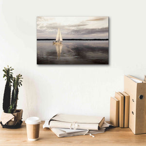 'Sail Away Sailboat' by Lori Deiter, Canvas Wall Art,18 x 12