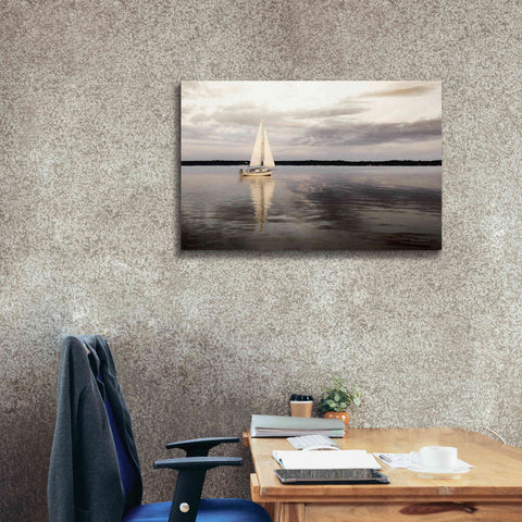 Image of 'Sail Away Sailboat' by Lori Deiter, Canvas Wall Art,40 x 26
