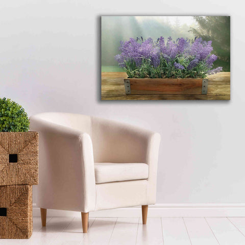 Image of 'Lavender Planter' by Lori Deiter, Canvas Wall Art,40 x 26