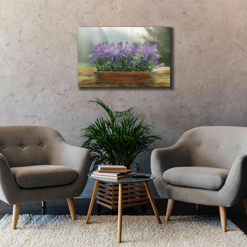 Image of 'Lavender Planter' by Lori Deiter, Canvas Wall Art,40 x 26