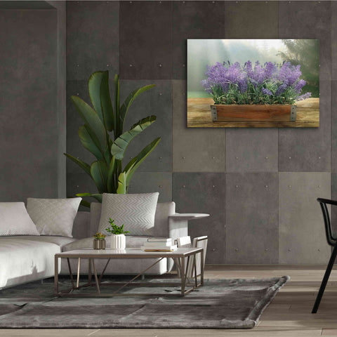 Image of 'Lavender Planter' by Lori Deiter, Canvas Wall Art,60 x 40