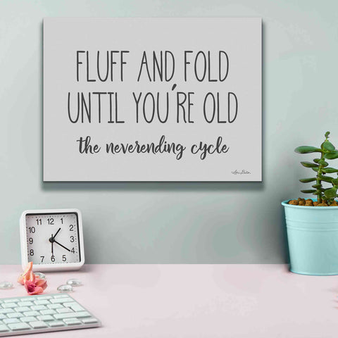 Image of 'Fluff and Fold' by Lori Deiter, Canvas Wall Art,16 x 12