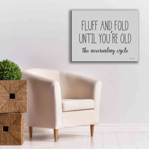 Image of 'Fluff and Fold' by Lori Deiter, Canvas Wall Art,34 x 26