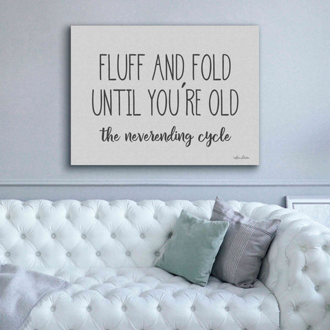 Image of 'Fluff and Fold' by Lori Deiter, Canvas Wall Art,54 x 40