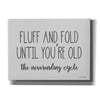 'Fluff and Fold' by Lori Deiter, Canvas Wall Art