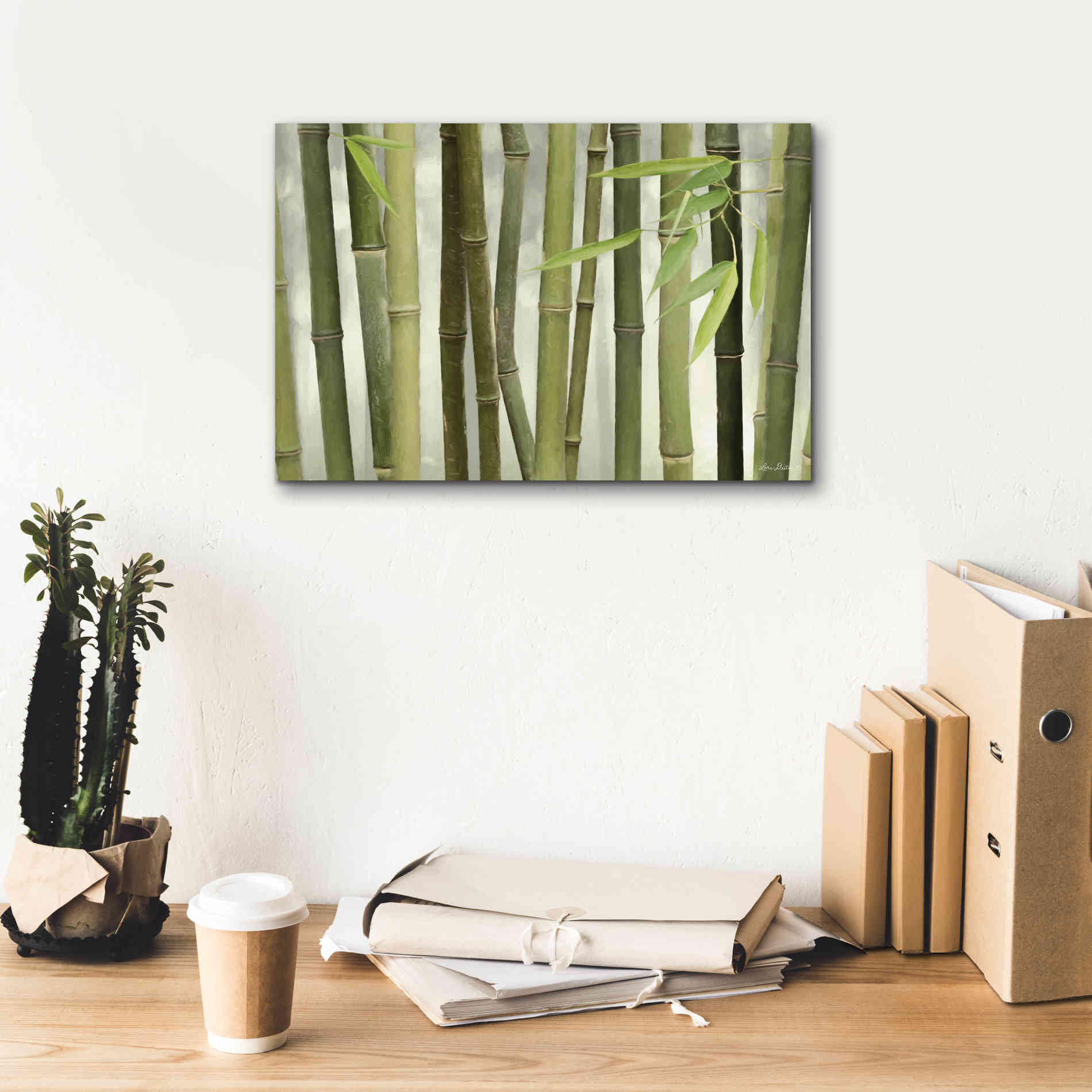 'Backlit Bamboo I' by Lori Deiter, Canvas Wall Art,18 x 12