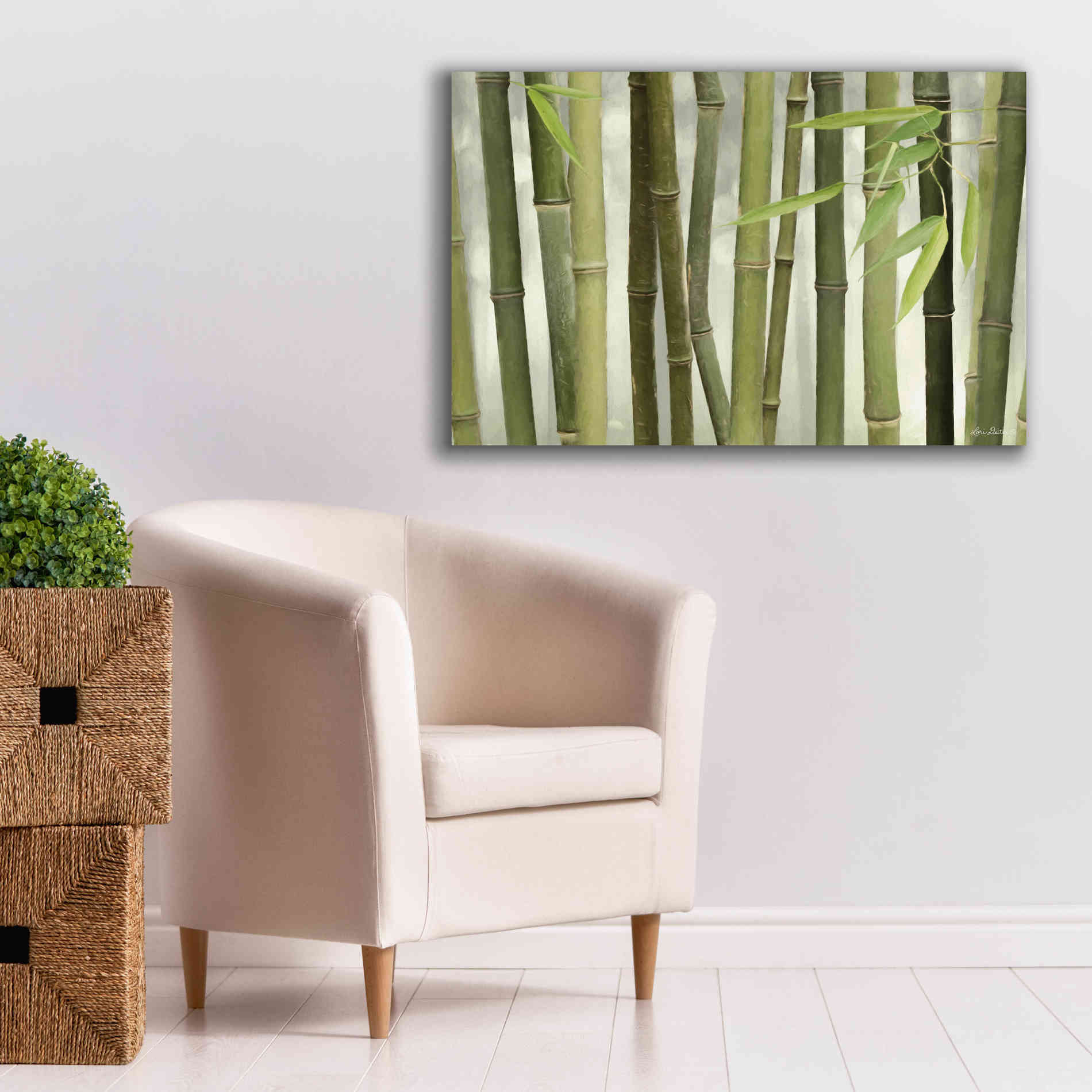 'Backlit Bamboo I' by Lori Deiter, Canvas Wall Art,40 x 26