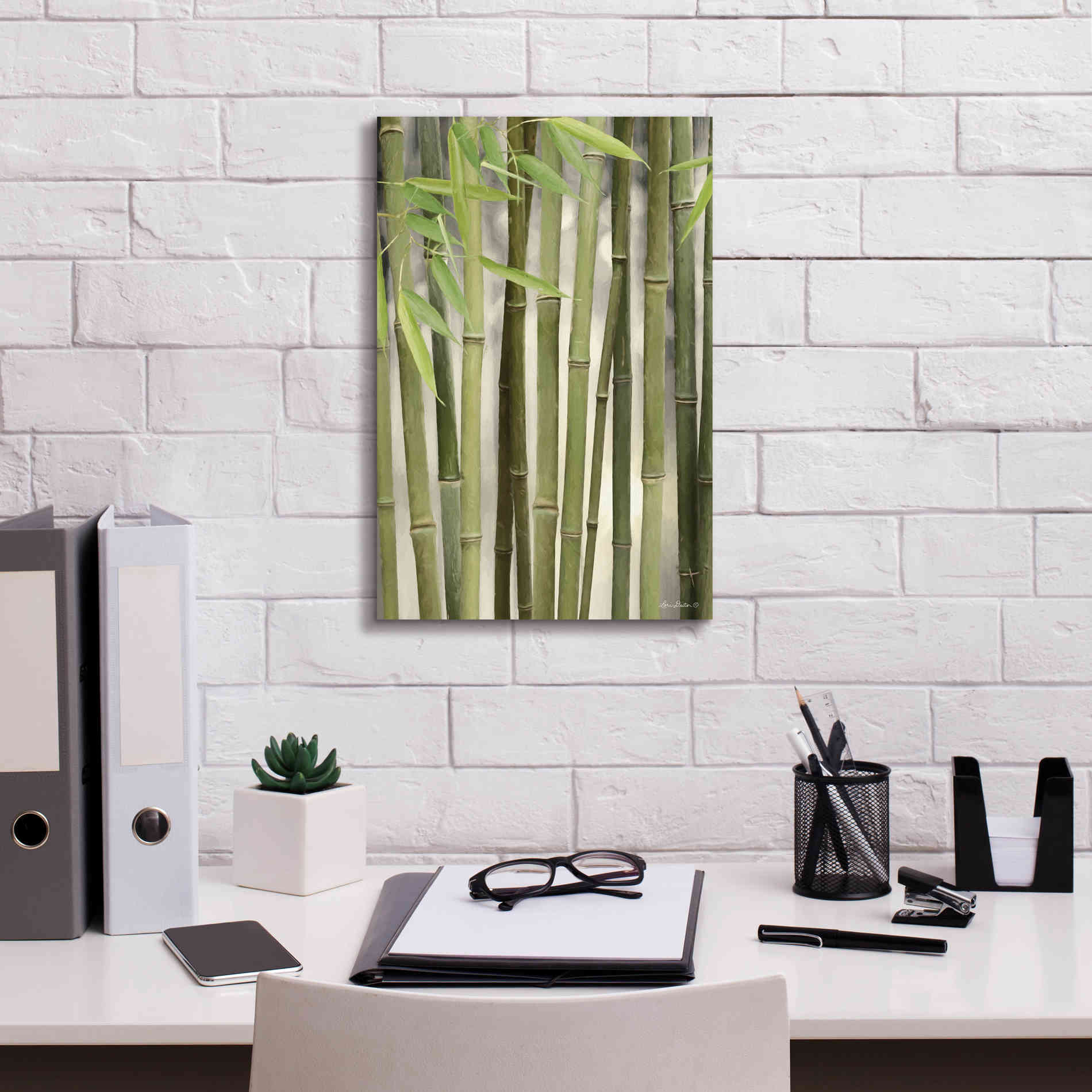 'Backlit Bamboo II' by Lori Deiter, Canvas Wall Art,12 x 18