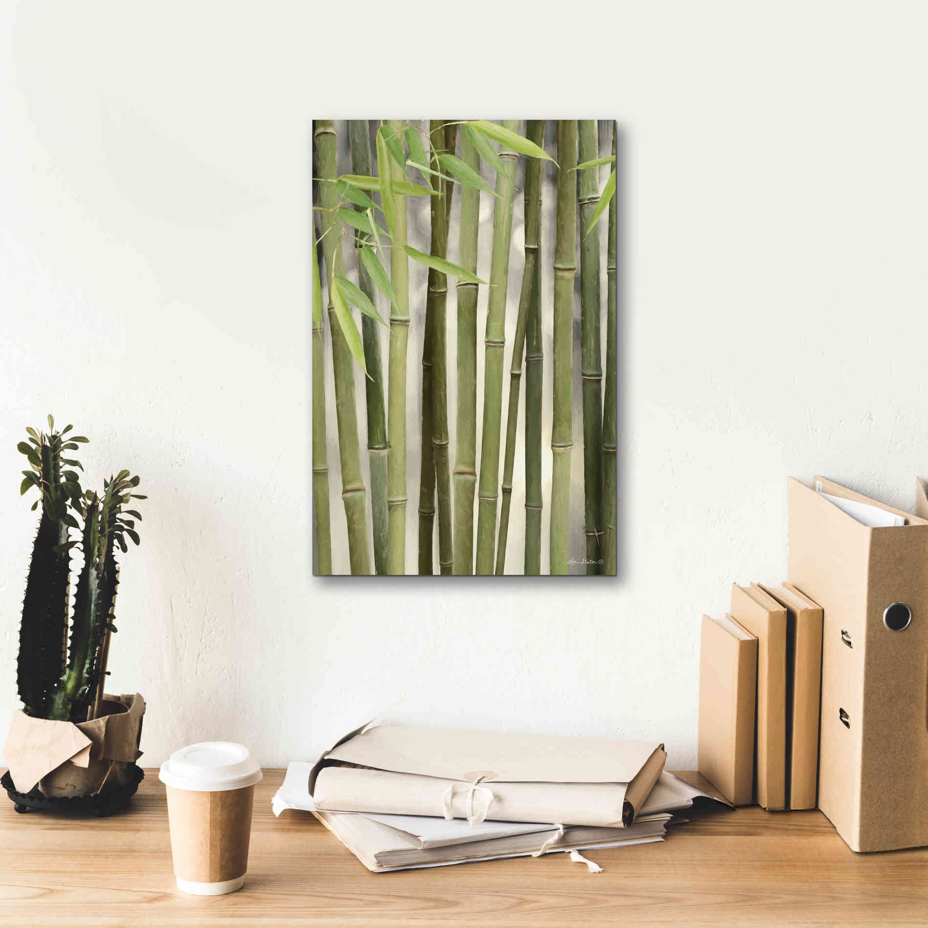 'Backlit Bamboo II' by Lori Deiter, Canvas Wall Art,12 x 18
