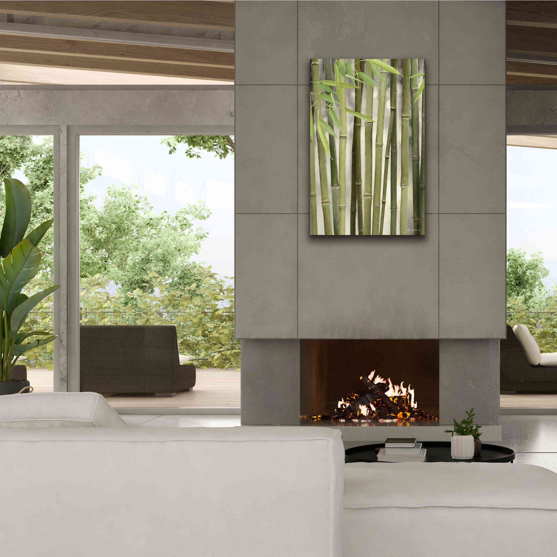 'Backlit Bamboo II' by Lori Deiter, Canvas Wall Art,26 x 40