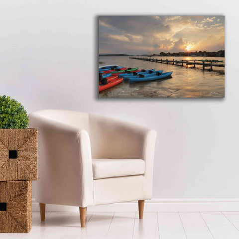Image of 'Bayside Dock' by Lori Deiter, Canvas Wall Art,40 x 26