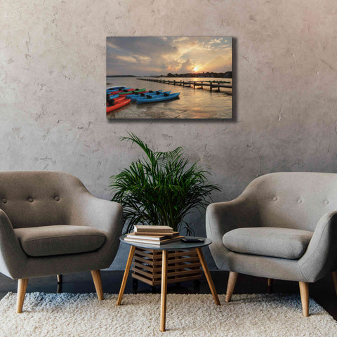 Image of 'Bayside Dock' by Lori Deiter, Canvas Wall Art,40 x 26