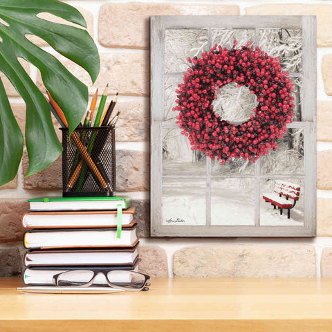 Image of 'Beaded Wreath View I' by Lori Deiter, Canvas Wall Art,12 x 16