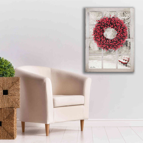 Image of 'Beaded Wreath View I' by Lori Deiter, Canvas Wall Art,26 x 34