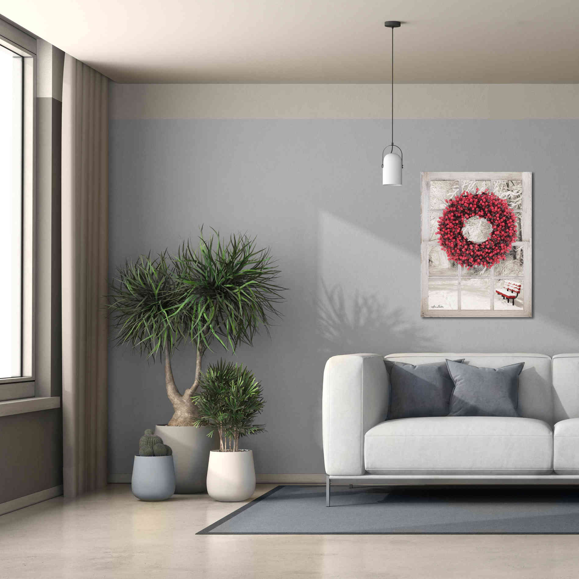 'Beaded Wreath View I' by Lori Deiter, Canvas Wall Art,26 x 34