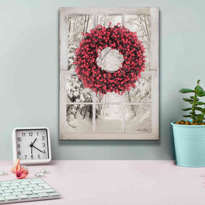 'Beaded Wreath View II' by Lori Deiter, Canvas Wall Art,12 x 16