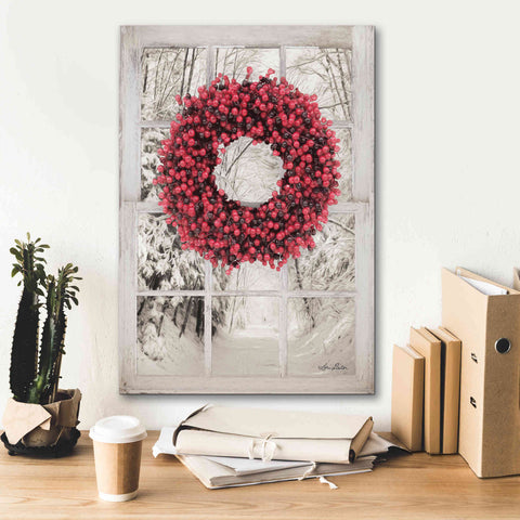 Image of 'Beaded Wreath View II' by Lori Deiter, Canvas Wall Art,18 x 26